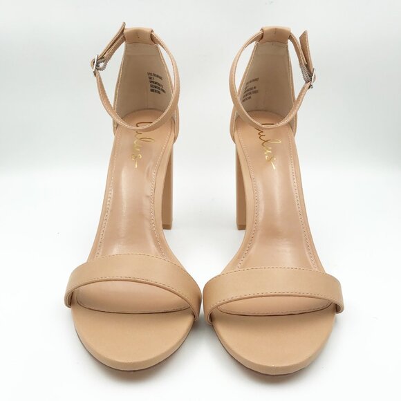 Lulu's Tan Heeled Sandals - Picture 2 of 10